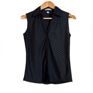 3 for $30! Beechers brook black collared tank top